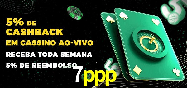 Promoções do cassino ao Vivo 7ppp